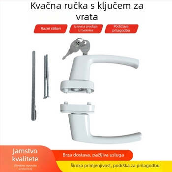 Kvaka za vrata s ključem za dvostruka vrata i prozore, aluminijska legura, JB-S01-104, marka Juba, moderni minimalistički stil