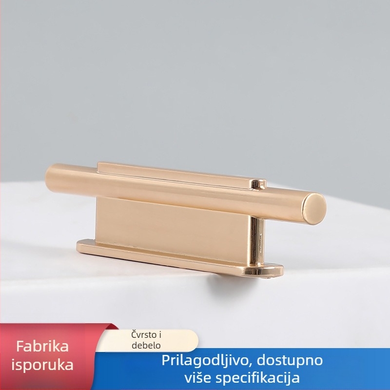 Drška za garderobu – moderan minimalistički dizajn u obliku šipke, cinkova legura, JC-2202, montaža na površinu