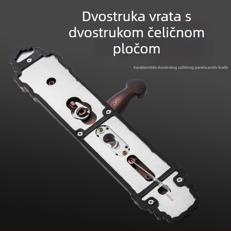 Hongshun 6005 Dugački stil kvaka za vrata od cinkovog legura s imitacijom brončane površine