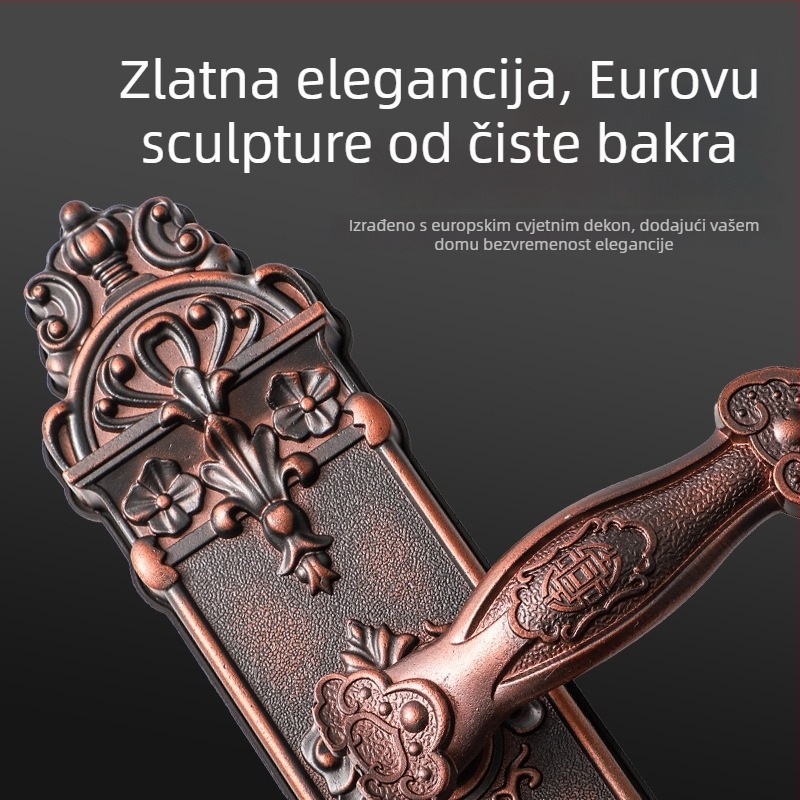 Hongshun 6005 Dugački stil kvaka za vrata od cinkovog legura s imitacijom brončane površine