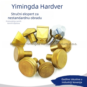 Drška za namještaj s jednim otvorom, cinkova legura, toplo kovanje, suvremeni minimalistički stil, prilagodljivo