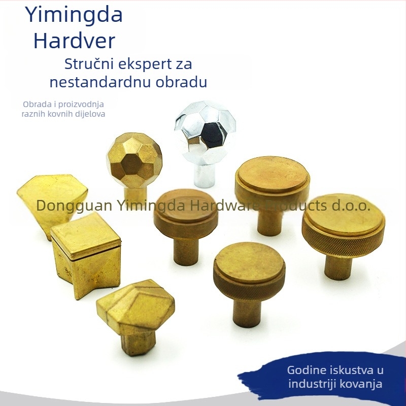 Drška za namještaj s jednim otvorom, cinkova legura, toplo kovanje, suvremeni minimalistički stil, prilagodljivo