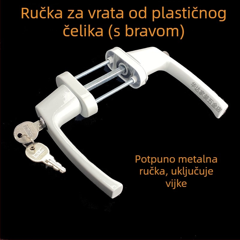 Kvaka za vrata od aluminijske legure za plastično-čelične vrata, kvaka za balkonska vrata, metalni pribor za vrata i prozore