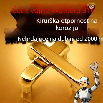 Nehrđajući čelik – pravokutna spona za torbu, kožni DIY hardver, spona za ramensku torbu s kombinacijom prstena