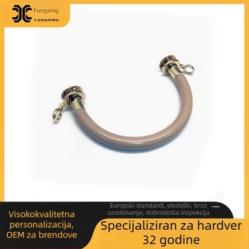 Metalna ručka za torbu, komponent od legure, Fungxing, minimalistički i tih luksuz stil, model: Ručka, ljeto 2022