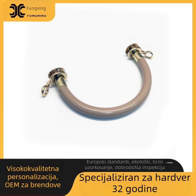 Metalna ručka za torbu, komponent od legure, Fungxing, minimalistički i tih luksuz stil, model: Ručka, ljeto 2022