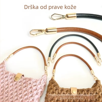 Remen za torbu od prave kože, prvi sloj kože, otporan na habanje