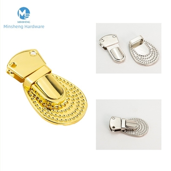 Željezni mehanizam zaključavanja s cvjetnim oblikom za ženske torbice – push-lock hardver, Model A115, Marka Minsheng, Šifra proizvoda A115, Zima 2023