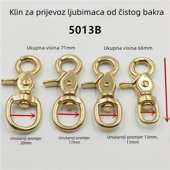 Mosazna kopča za torbe i kaiše za kućne ljubimce – proljeće 2024, gradski stil, kožni dodaci