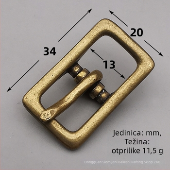 Japanska kopča od čistog bakra za torbe i kaiševe — Marka: Broken copper; Materijal: Bakar; Model: Japanska kopča od čistog bakra.