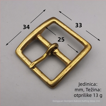 Japanska kopča od čistog bakra za torbe i kaiševe — Marka: Broken copper; Materijal: Bakar; Model: Japanska kopča od čistog bakra.