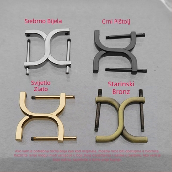 Shrimp Button Kuka za torbu – Metalni dodatak za prtljagu, dvostrani vijčani štap, proljeće 2024