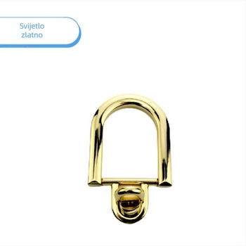 Hardver za torbu s okretno zaključavanjem – cinkovog legura, proljetno izdanje 2025, težina 0.045 kg