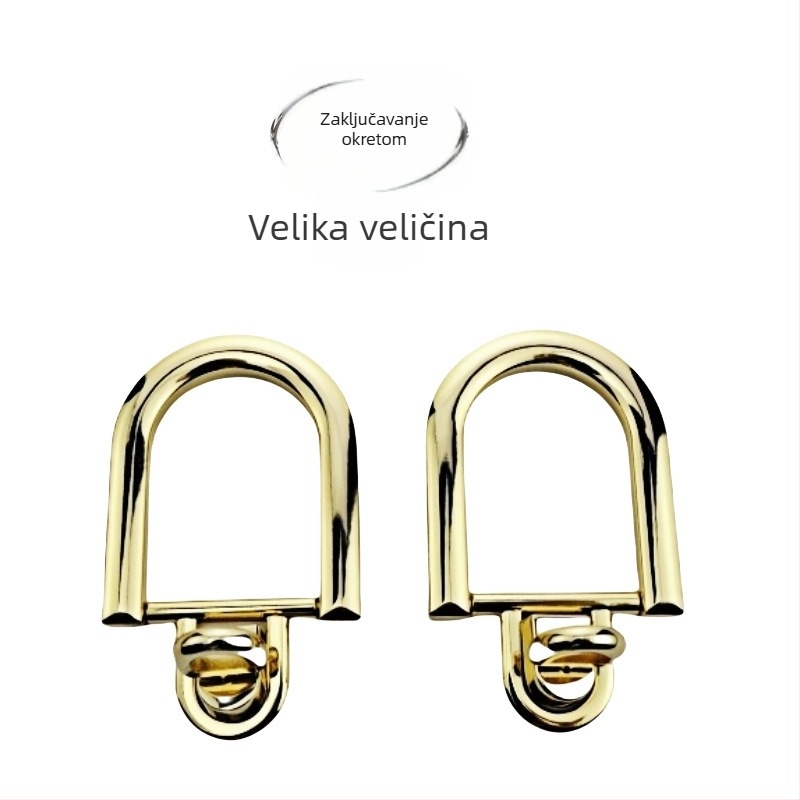 Hardver za torbu s okretno zaključavanjem – cinkovog legura, proljetno izdanje 2025, težina 0.045 kg