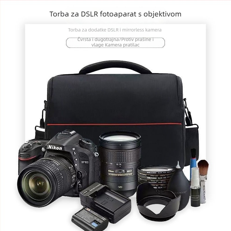 Torba za DSLR fotoaparat, Corduroy materijal, ruksak-stil, unisex, kućno skladištenje