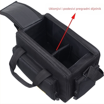 Torba za fotoaparat za SLR — najlon, otporna na habanje, smanjuje teret, zatvarač, uklonjivi ručni remen, unutarnji džep