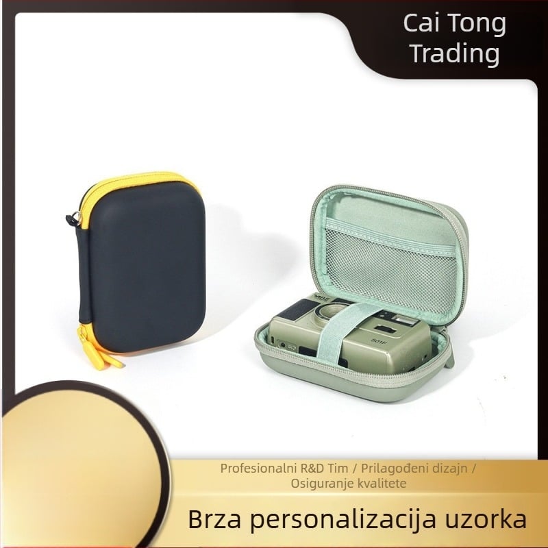 Kamera s tvrdom kućištem – univerzalni zaštitni spremnik, otporan na prašinu i udarce, EVA; 103 g; podstava: poliester; kompatibilno s Kodak F9/H35/F8/501F/M35/Hanyin Z1/Z2, Canon Ivy i Ivy2 Mini