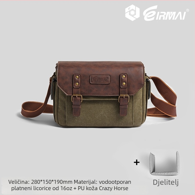 Ruima Torba za Kameru od Platna i Kože, 10 L, Fotografija na Otvorenom, 1,12 kg