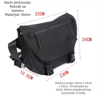 Tuoda torba za kameru – prozračna, vodootporna nylon torba za SLR i objektive, s uklonjivom drškom i zakrivljenim remenom, kapacitet ispod 20 L, model 6050