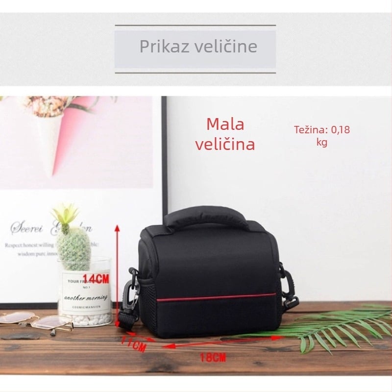 Višestruka profesionalna torba za DSLR kameru s ramenskim pojasom, poliester