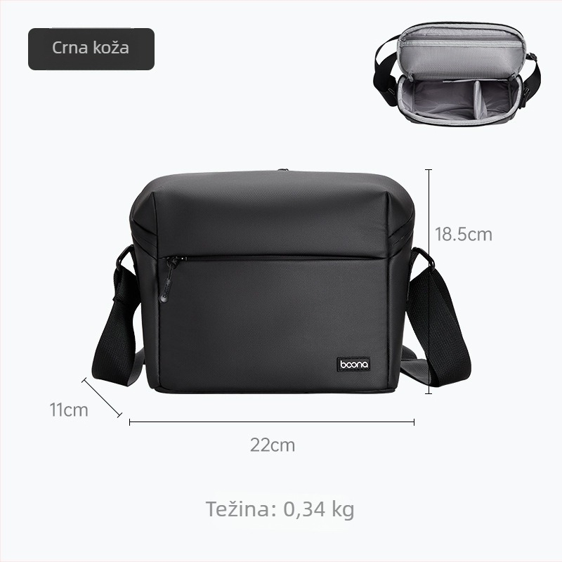 Torba za fotoaparat od Oxford platna, ramni stil, gradska jednostavnost, zaštita od potresa, unisex