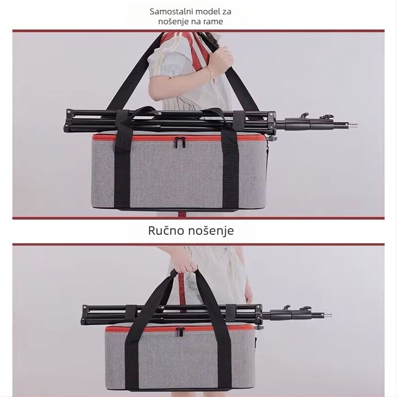 Torba za pohranu fotografskog osvjetljivača – platno + tvrda ploča; univerzalna upotreba; težina 2,8 kg; podstava od Oxford tkanine