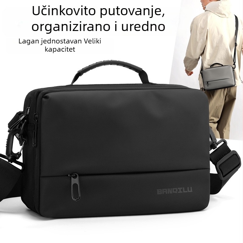 Muška crossbody torba u stilu street fashion, Oxford tkanina, otporna na habanje, pogodno za 8-inčni prijenosnik