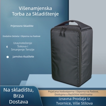 DSLR torba za kameru s vodootpornom unutarnjom presvlakom, baršunastom podstavom, kariran uzorak, ekstra debela, otporna na padove