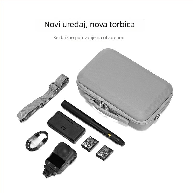 Torba za kameru DJI OSMO360 – PU materijal, prozračna, vodootporna i antibakterijska; torba za rame u urbano minimalističkom stilu; unutarnja podstava od najlona.