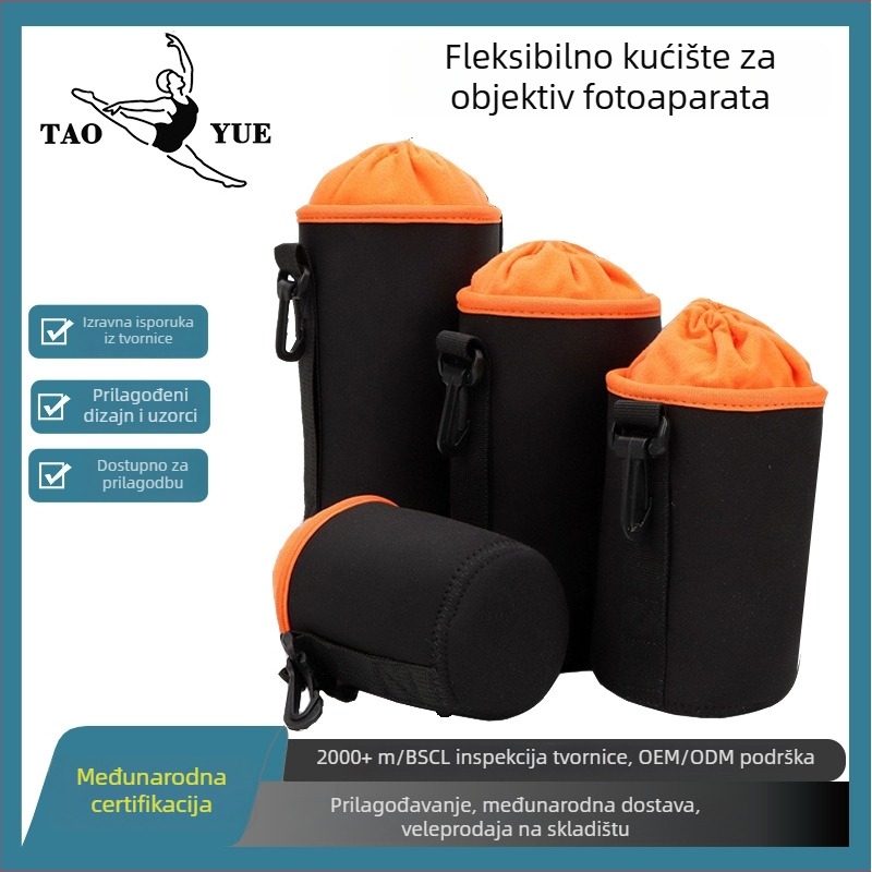 SLR torba za kameru - najlon kućište i podstava, crossbody torba, trak s jastukom zraka, unisex, proljeće 2023