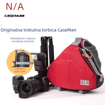 Caseman DSLR torba za fotoaparat, trokutasti oblik, poliester, model C10, jednostavan stil, na ramenu ili crossbody