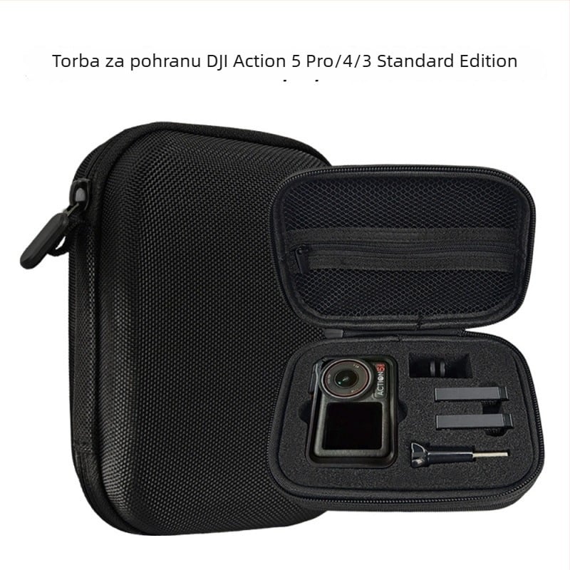 Torba za pohranu za DJI Action 3/4/5 Pro – EVA vanjski dio, Oxford podstava, težina 100 g, veliki kapacitet