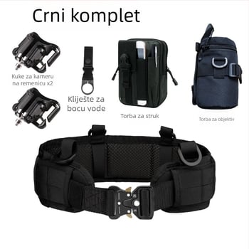 Pas za kameru SLR s zakrivljenim naramenicom – najlonska fanny pack za vanjsku fotografiju, ultra lagan, otporan na habanje, proširiv