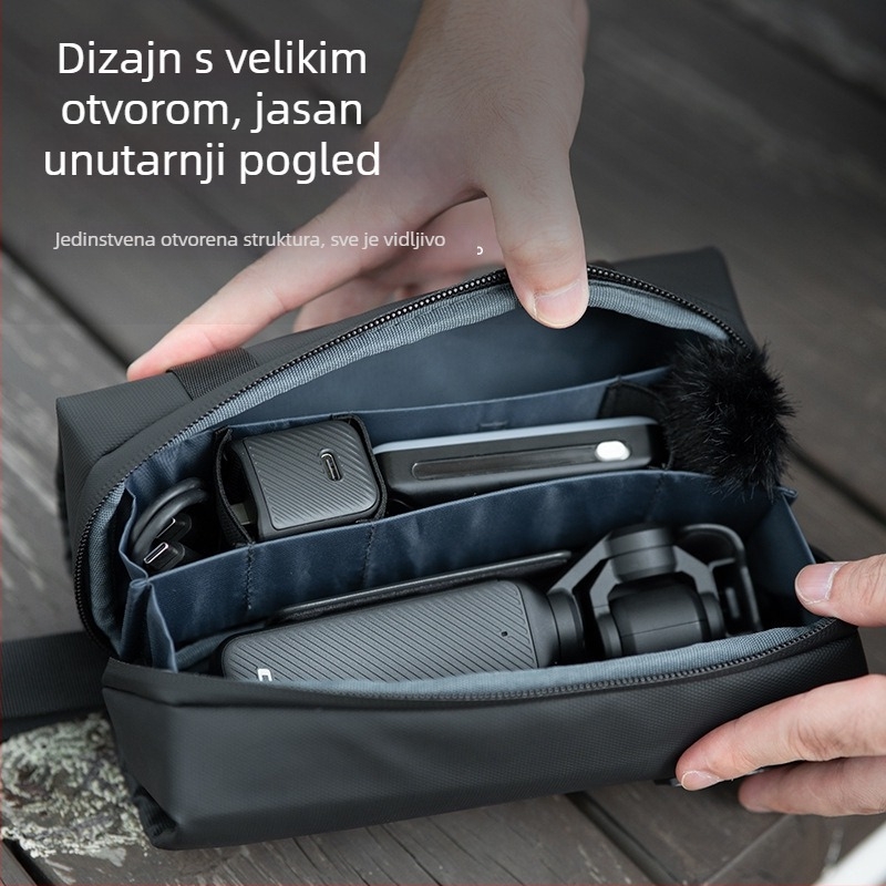 Ambitful Zhijie Zoom p1 fotografijska torba, višestruko skladištenje za DJI dodatke, 900D poliester Oxford tkanina, PU podstava, težina 170 g, univerzalna uporaba