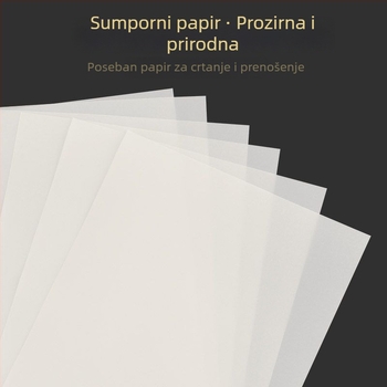 Changcheng papir za traciranje i prijenos za kaligrafiju i crtanje, proziran, 73 gsm, u velikom pakiranju