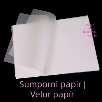 Changcheng papir za traciranje i prijenos za kaligrafiju i crtanje, proziran, 73 gsm, u velikom pakiranju