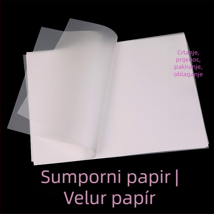 Changcheng papir za traciranje i prijenos za kaligrafiju i crtanje, proziran, 73 gsm, u velikom pakiranju