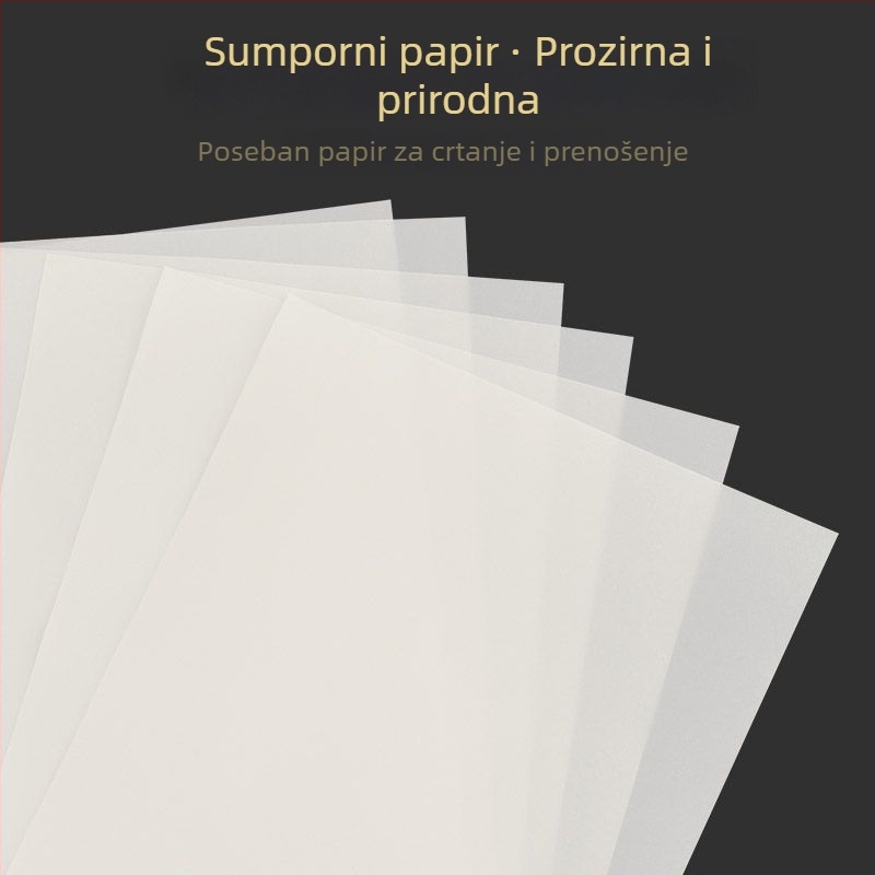 Changcheng papir za traciranje i prijenos za kaligrafiju i crtanje, proziran, 73 gsm, u velikom pakiranju