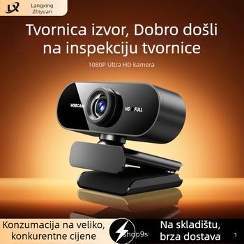 USB web kamera za laptop i stolno računalo, 1080P, ugrađeni mikrofon, USB 2.0, fiksni fokus, driver-free