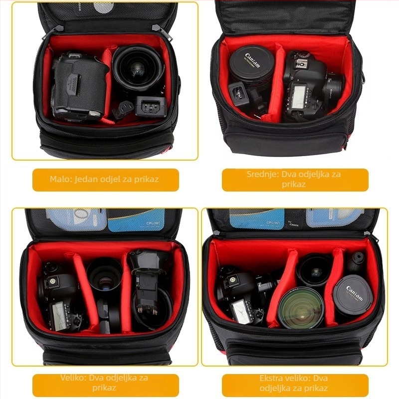 Canon SLR torba za fotoaparat – poliesterska ramenska torba s natpisom, kompatibilna s SLR kamerama