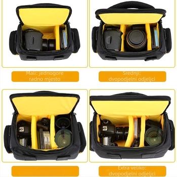 Nikon SLR torba za kameru – poliester, prozračna, otporna na habanje, protiv krađe, remen s zračnim jastučićem