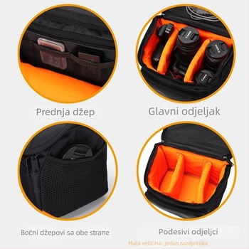Sony torba za rame za SLR fotoaparate s Air-Cushion naramenicom, prozračan poliester, otporna na habanje i zaštita od krađe