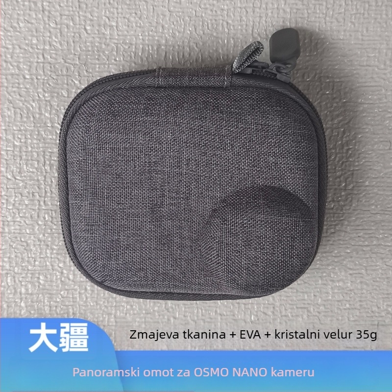 Torba za pohranu kamere kompatibilna s DJI Osmo Nano Thumb – konstrukcija toplinskog tlaka i šivanja; težina 35 g; otisak logotipa moguć; prilagodba dostupna; vodootporna ambalaža za kameru