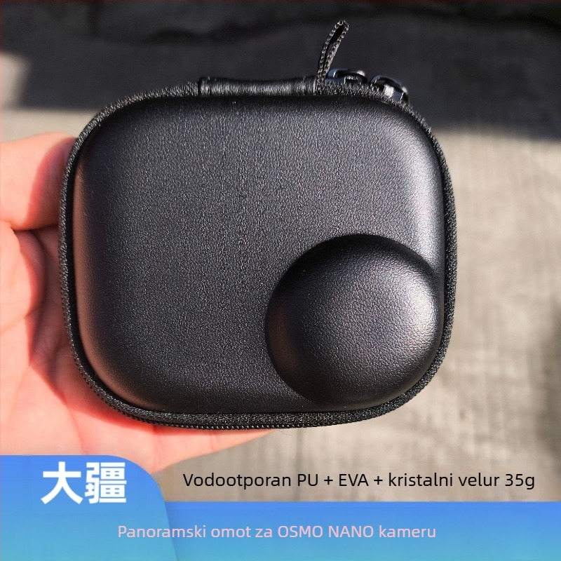 Torba za pohranu kamere kompatibilna s DJI Osmo Nano Thumb – konstrukcija toplinskog tlaka i šivanja; težina 35 g; otisak logotipa moguć; prilagodba dostupna; vodootporna ambalaža za kameru