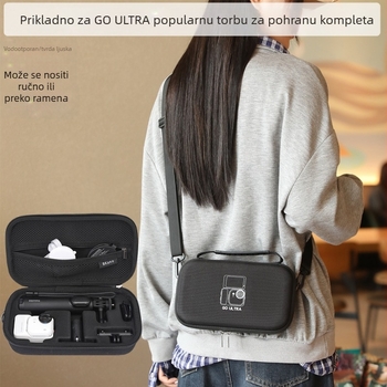 BKANO Torba za Kameru Insta360 GO Ultra — EVA torbica za pohranu s remenom, unisex, gradski minimalistički stil