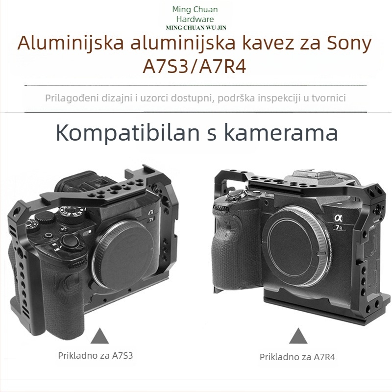Okvir za Kameru s držakom za Sony A7S3/A7R4/A7R3 — aluminijska legura, 0,25 kg, model BTL-A7S3