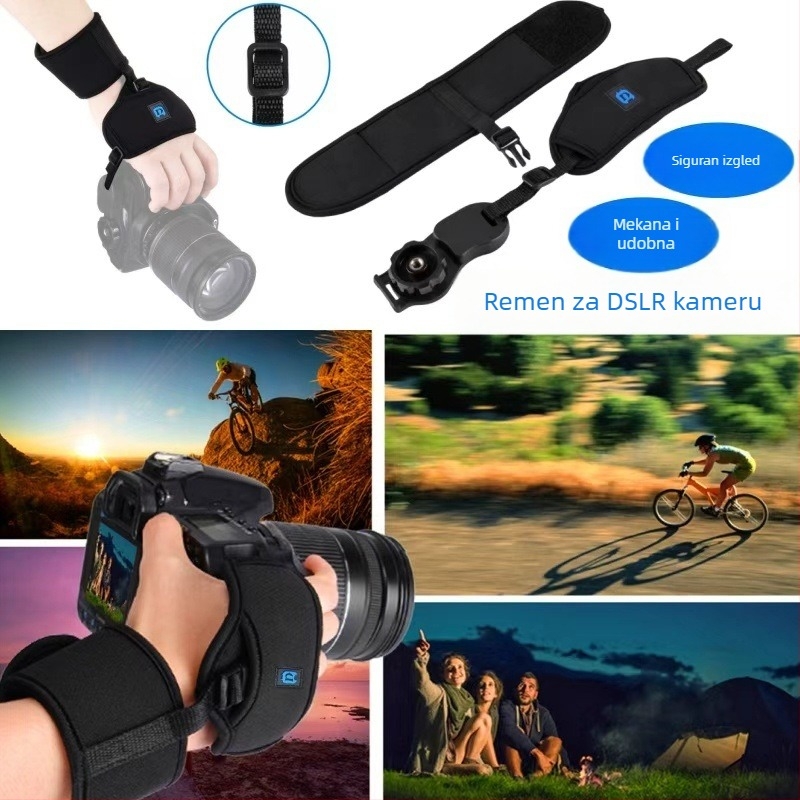 Remen za zglob kamere od neoprena, univerzalna kompatibilnost, podesiva duljina, elastičan