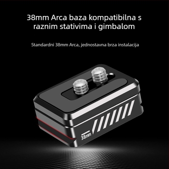 Ploča za brzo otpuštanje za DSLR fotoaparat — Paknadino 8070, aluminijska legura, univerzalna kompatibilnost, težina 0,041 kg