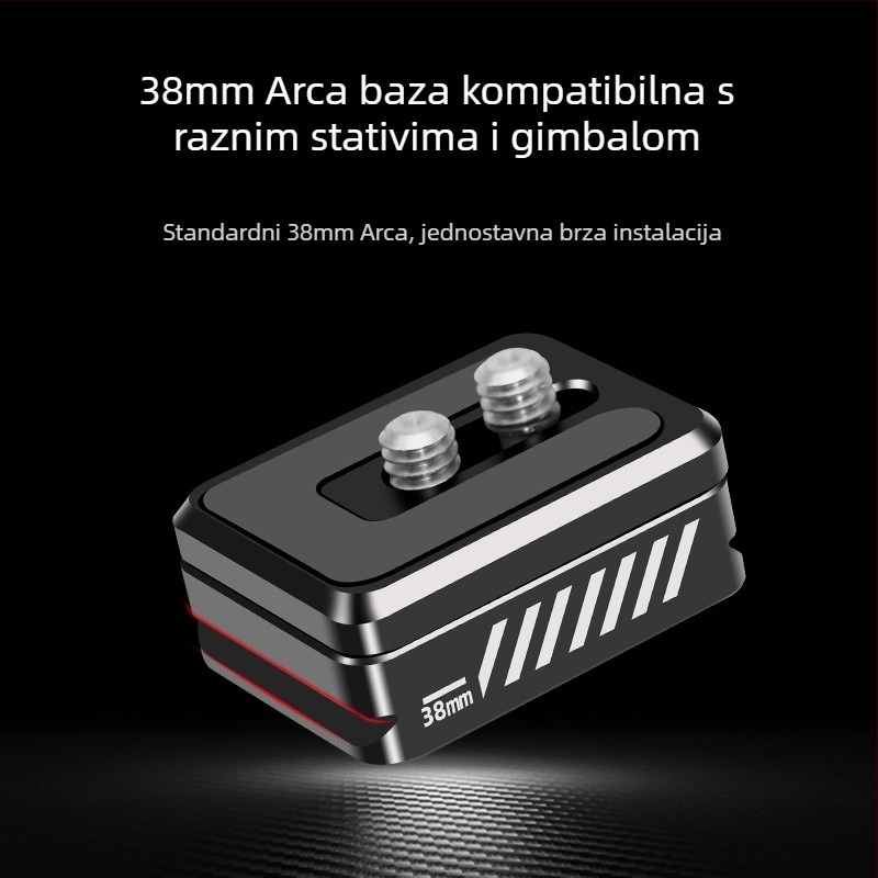 Ploča za brzo otpuštanje za DSLR fotoaparat — Paknadino 8070, aluminijska legura, univerzalna kompatibilnost, težina 0,041 kg