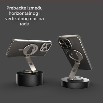 Dvostruki magnetski držač za telefon za snimanje iznad glave – legura, univerzalno
